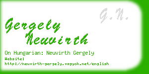 gergely neuvirth business card